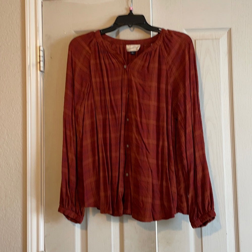 Plaid blouse